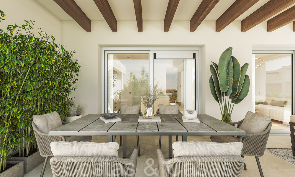 Appartements modernes de nouvelle construction de style contemporain à vendre avec terrasse spacieuse et belles vues sur la mer à Benahavis - Marbella 70130