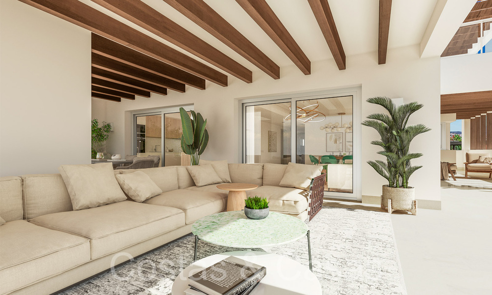 Appartements modernes de nouvelle construction de style contemporain à vendre avec terrasse spacieuse et belles vues sur la mer à Benahavis - Marbella 70131
