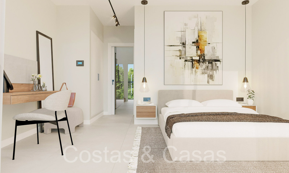 Maisons de ville modernes de 3 chambres avec jardin privé à vendre à Fuengirola, Costa del Sol 70167