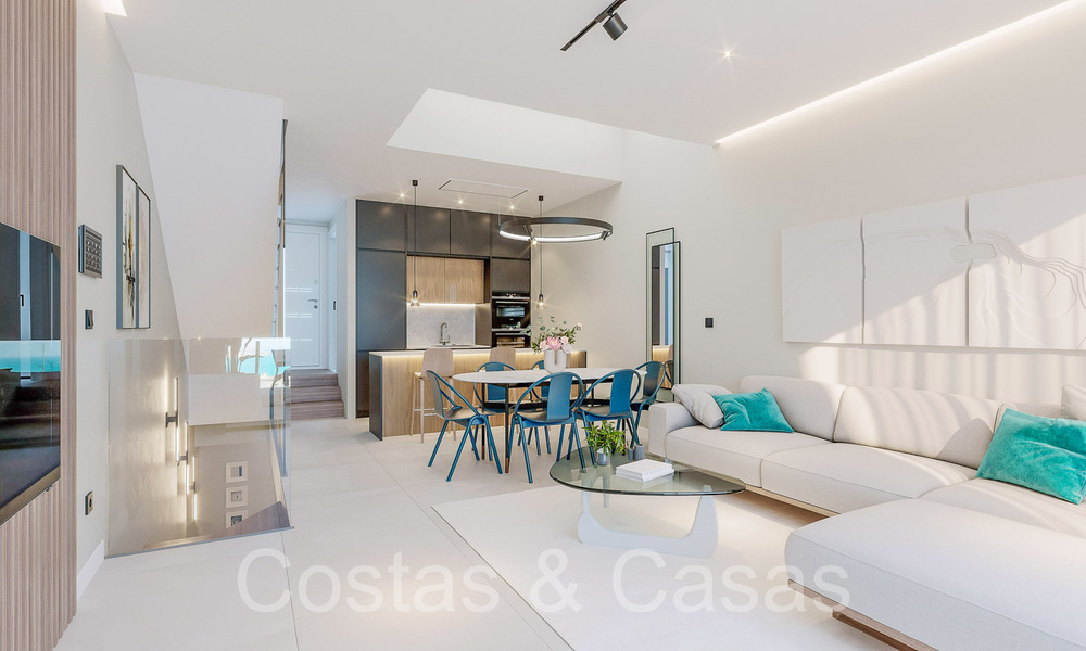 Maisons de ville modernes de 3 chambres avec jardin privé à vendre à Fuengirola, Costa del Sol 70169