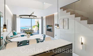 Maisons de ville modernes de 3 chambres avec jardin privé à vendre à Fuengirola, Costa del Sol 70170 