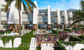 Maisons de ville modernes de 3 chambres avec jardin privé à vendre à Fuengirola, Costa del Sol 70174 