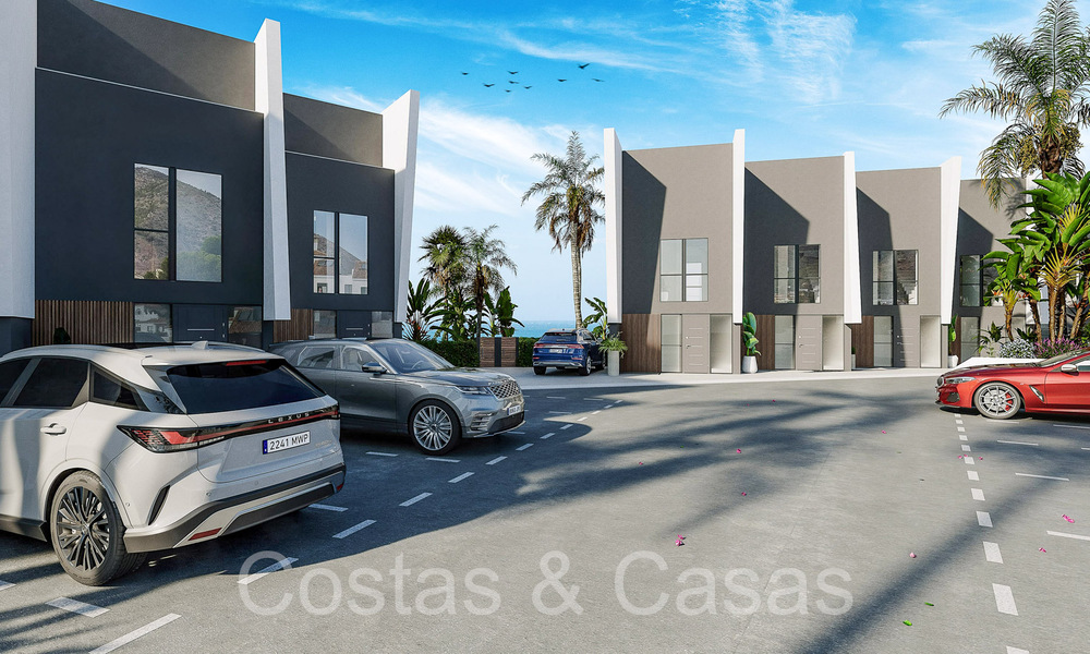 Maisons de ville modernes de 3 chambres avec jardin privé à vendre à Fuengirola, Costa del Sol 70176