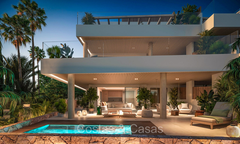 Appartements sophistiqués de nouvelle construction avec vue panoramique sur la mer à vendre à Cabopino, Marbella 73550