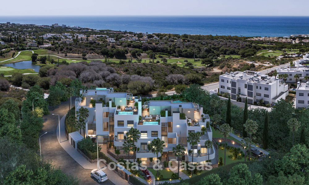 Appartements sophistiqués de nouvelle construction avec vue panoramique sur la mer à vendre à Cabopino, Marbella 793016