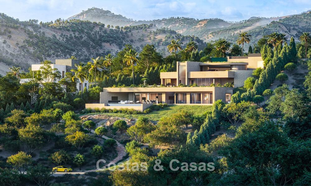 Villa design avec vue panoramique sur la mer à vendre dans un complexe fermé à Benahavis - Marbella 74904