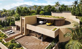 Villa design avec vue panoramique sur la mer à vendre dans un complexe fermé à Benahavis - Marbella 74906 