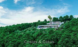 Villa design avec vue panoramique sur la mer à vendre dans un complexe fermé à Benahavis - Marbella 74909 