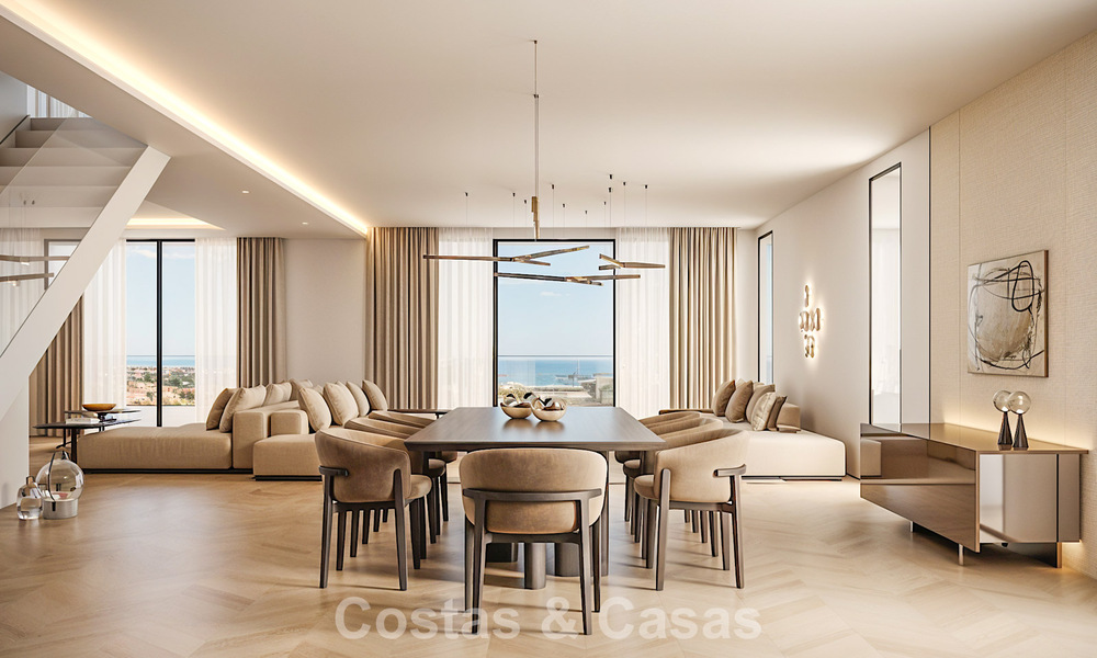 Nouveau sur le marché. Appartements de style avant-gardiste avec vue fantastique sur la mer à vendre à Benahavis - Marbella 774213