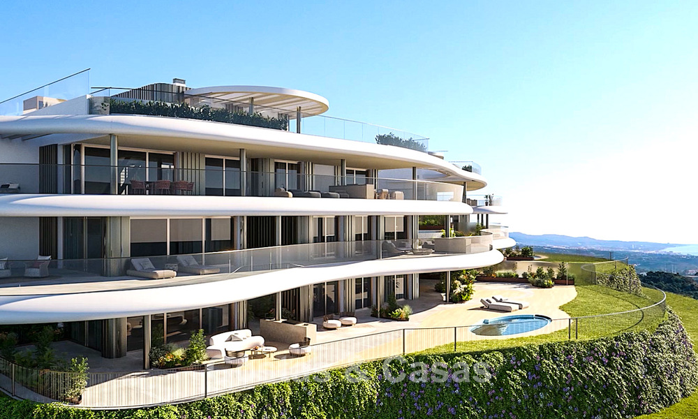 Nouveau sur le marché. Appartements de style avant-gardiste avec vue fantastique sur la mer à vendre à Benahavis - Marbella 778320
