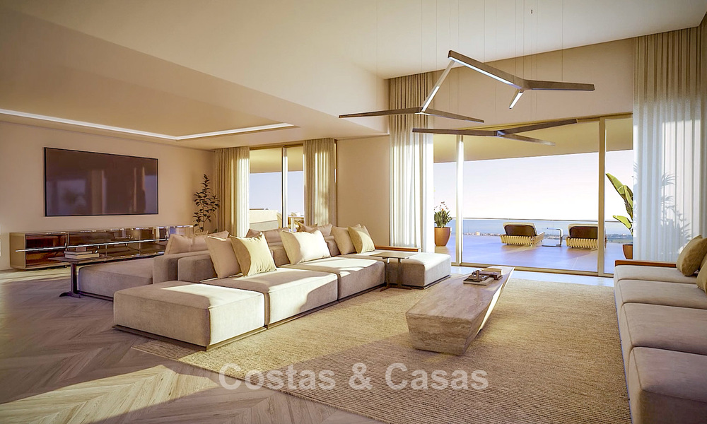 Nouveau sur le marché. Appartements de style avant-gardiste avec vue fantastique sur la mer à vendre à Benahavis - Marbella 778328