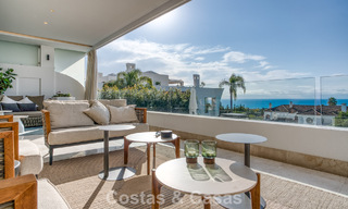 Luxueux appartement en duplex à vendre avec vue sur la mer dans un complexe haut de gamme de Sierra Blanca sur le Golden Mile de Marbella 774609 