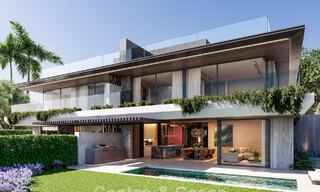 Villas jumelées neuves avec vue panoramique sur la mer à vendre dans les collines de l'est de Marbella 774552 