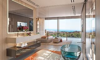 Villas jumelées neuves avec vue panoramique sur la mer à vendre dans les collines de l'est de Marbella 774554 