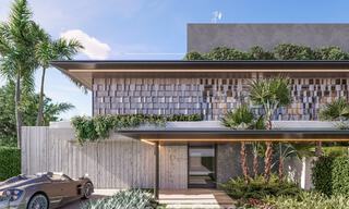 Villas jumelées neuves avec vue panoramique sur la mer à vendre dans les collines de l'est de Marbella 774556 