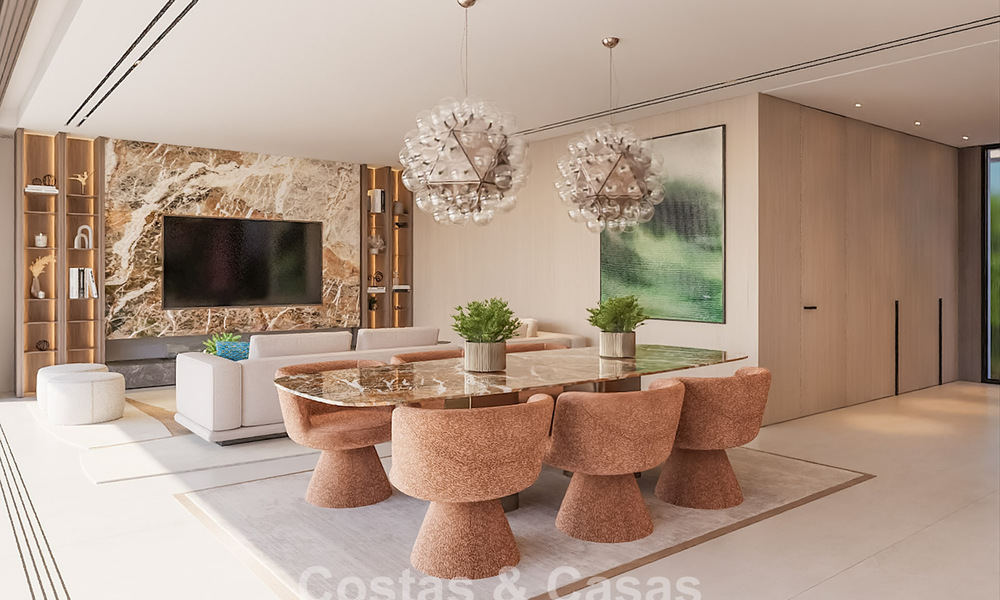 Villas jumelées neuves avec vue panoramique sur la mer à vendre dans les collines de l'est de Marbella 774559