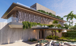 Villas jumelées neuves avec vue panoramique sur la mer à vendre dans les collines de l'est de Marbella 774561 