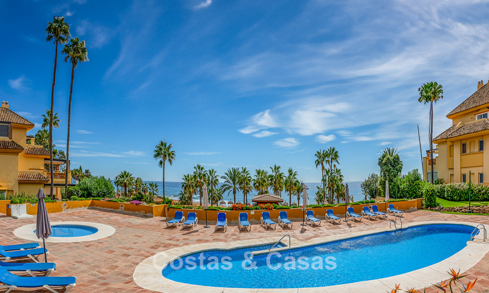 Spacieux appartement de 3 chambres avec vue panoramique sur la mer à vendre dans un complexe de plage à l'est du centre de Marbella 774642