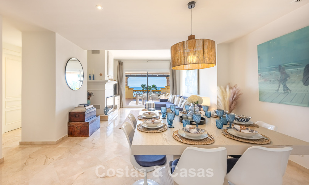 Spacieux appartement de 3 chambres avec vue panoramique sur la mer à vendre dans un complexe de plage à l'est du centre de Marbella 774690