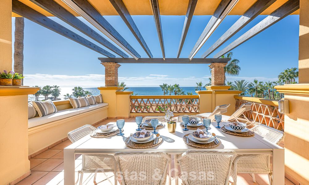 Spacieux appartement de 3 chambres avec vue panoramique sur la mer à vendre dans un complexe de plage à l'est du centre de Marbella 774699
