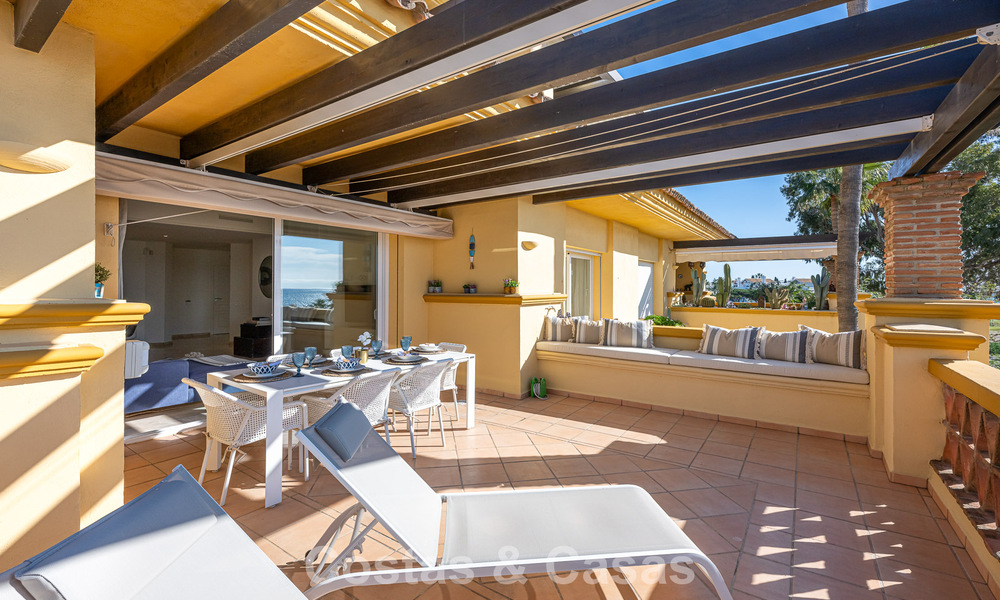 Spacieux appartement de 3 chambres avec vue panoramique sur la mer à vendre dans un complexe de plage à l'est du centre de Marbella 774705