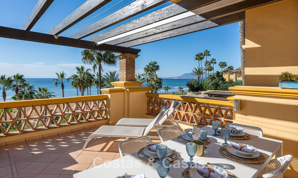 Spacieux appartement de 3 chambres avec vue panoramique sur la mer à vendre dans un complexe de plage à l'est du centre de Marbella 774706