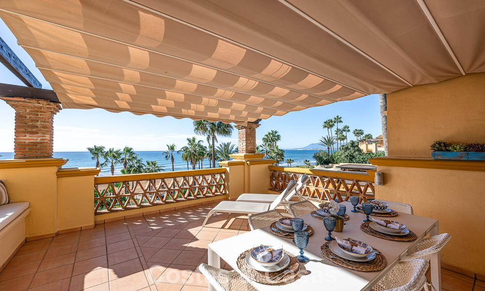 Spacieux appartement de 3 chambres avec vue panoramique sur la mer à vendre dans un complexe de plage à l'est du centre de Marbella 774709