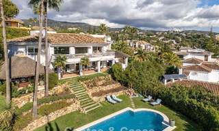 Belle villa de style espagnol avec vue imprenable sur la mer à vendre à Elviria, Marbella Est 774734 