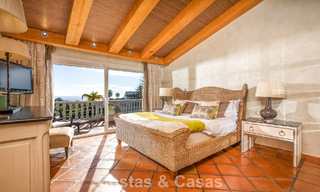 Belle villa de style espagnol avec vue imprenable sur la mer à vendre à Elviria, Marbella Est 774745 