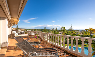 Belle villa de style espagnol avec vue imprenable sur la mer à vendre à Elviria, Marbella Est 774756 