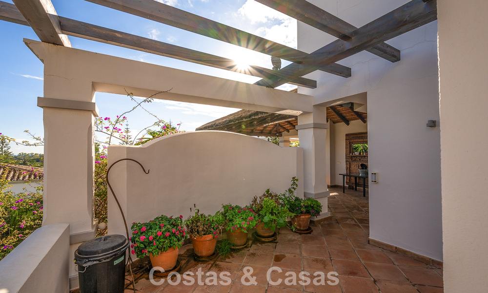Belle villa de style espagnol avec vue imprenable sur la mer à vendre à Elviria, Marbella Est 774767