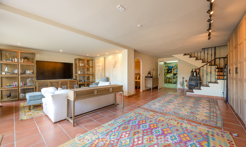 Belle villa de style espagnol avec vue imprenable sur la mer à vendre à Elviria, Marbella Est 774786