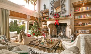 Belle villa de style espagnol avec vue imprenable sur la mer à vendre à Elviria, Marbella Est 774793 