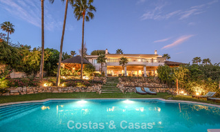 Belle villa de style espagnol avec vue imprenable sur la mer à vendre à Elviria, Marbella Est 774804 