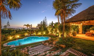 Belle villa de style espagnol avec vue imprenable sur la mer à vendre à Elviria, Marbella Est 774805 