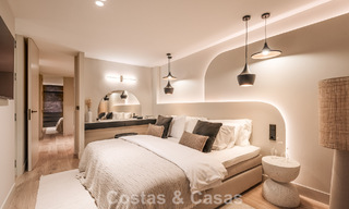 Maison de ville luxueusement rénovée avec vue sur la mer à vendre, dans un quartier fermé sur le Golden Mile de Marbella 774967 