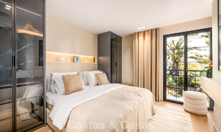 Maison de ville luxueusement rénovée avec vue sur la mer à vendre, dans un quartier fermé sur le Golden Mile de Marbella 774981 