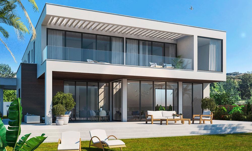 Villa luxueuse de nouvelle construction avec vue panoramique sur la mer à vendre, en première ligne de golf à Mijas, Costa del Sol 775009