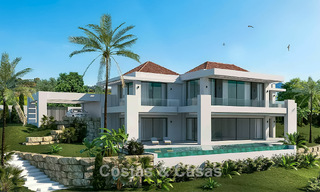 Villa neuve sur plan à vendre en bordure du terrain de golf à Mijas, Costa del Sol 775189 