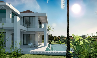 Villa neuve sur plan à vendre en bordure du terrain de golf à Mijas, Costa del Sol 775190 