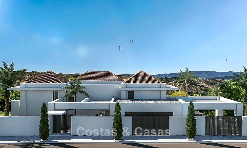 Villa neuve sur plan à vendre en bordure du terrain de golf à Mijas, Costa del Sol 775191