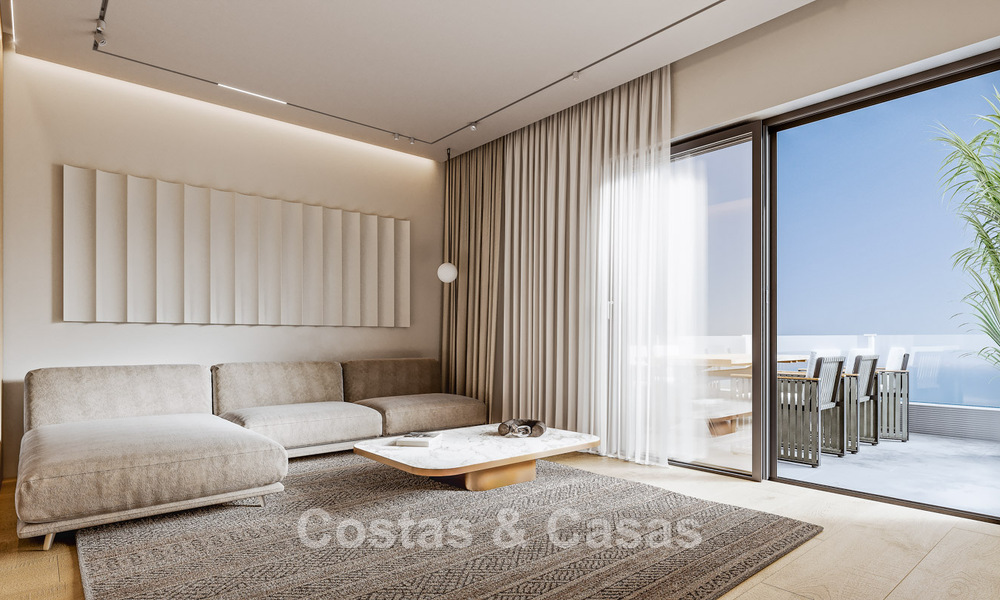 Appartements élégants de nouvelle construction avec vue sublime sur la mer à vendre à Mijas Costa, Costa del Sol 775373