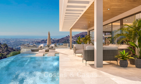 Villa design sophistiquée avec vue magnifique sur la mer à vendre à El Madroñal, Benahavis - Marbella 775239