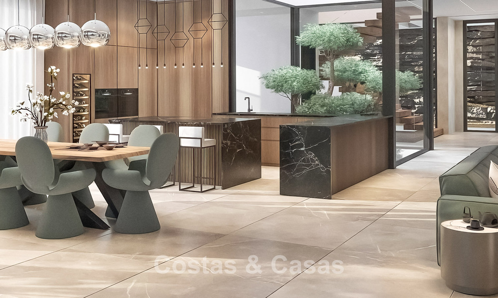 Villa design sophistiquée avec vue magnifique sur la mer à vendre à El Madroñal, Benahavis - Marbella 775242