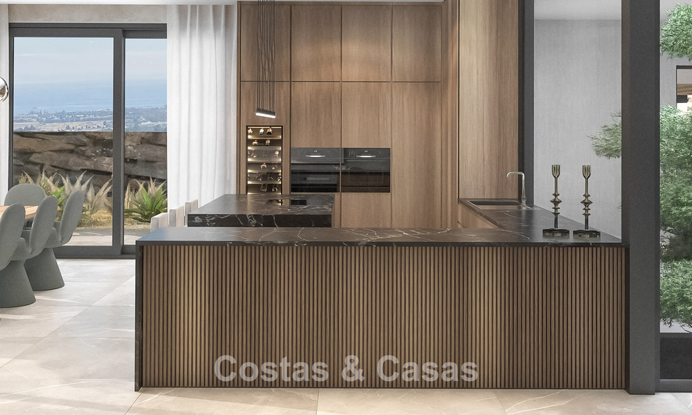 Villa design sophistiquée avec vue magnifique sur la mer à vendre à El Madroñal, Benahavis - Marbella 775244
