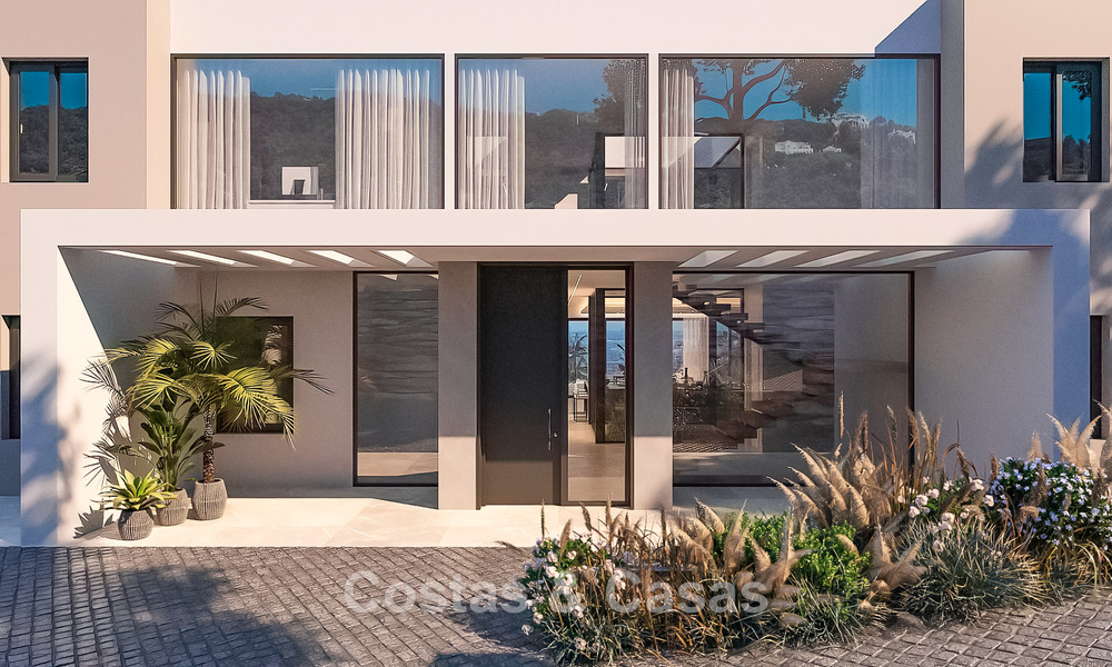 Villa design sophistiquée avec vue magnifique sur la mer à vendre à El Madroñal, Benahavis - Marbella 775251