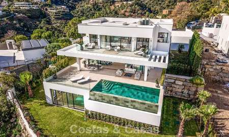 Villa design sophistiquée avec vue magnifique sur la mer à vendre à El Madroñal, Benahavis - Marbella 795656