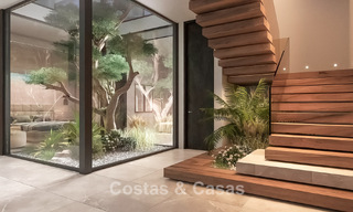 Villa design sophistiquée avec vue imprenable sur la mer à vendre à El Madroñal, Benahavis - Marbella 775256 