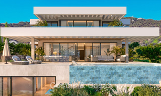Villa design sophistiquée avec vue imprenable sur la mer à vendre à El Madroñal, Benahavis - Marbella 775263 
