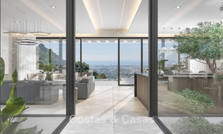 Villa design sophistiquée avec vue imprenable sur la mer à vendre à El Madroñal, Benahavis - Marbella 775265 